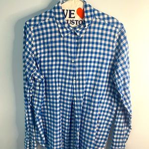 Jcrew Boyfriend Gingham Button Down Size 10